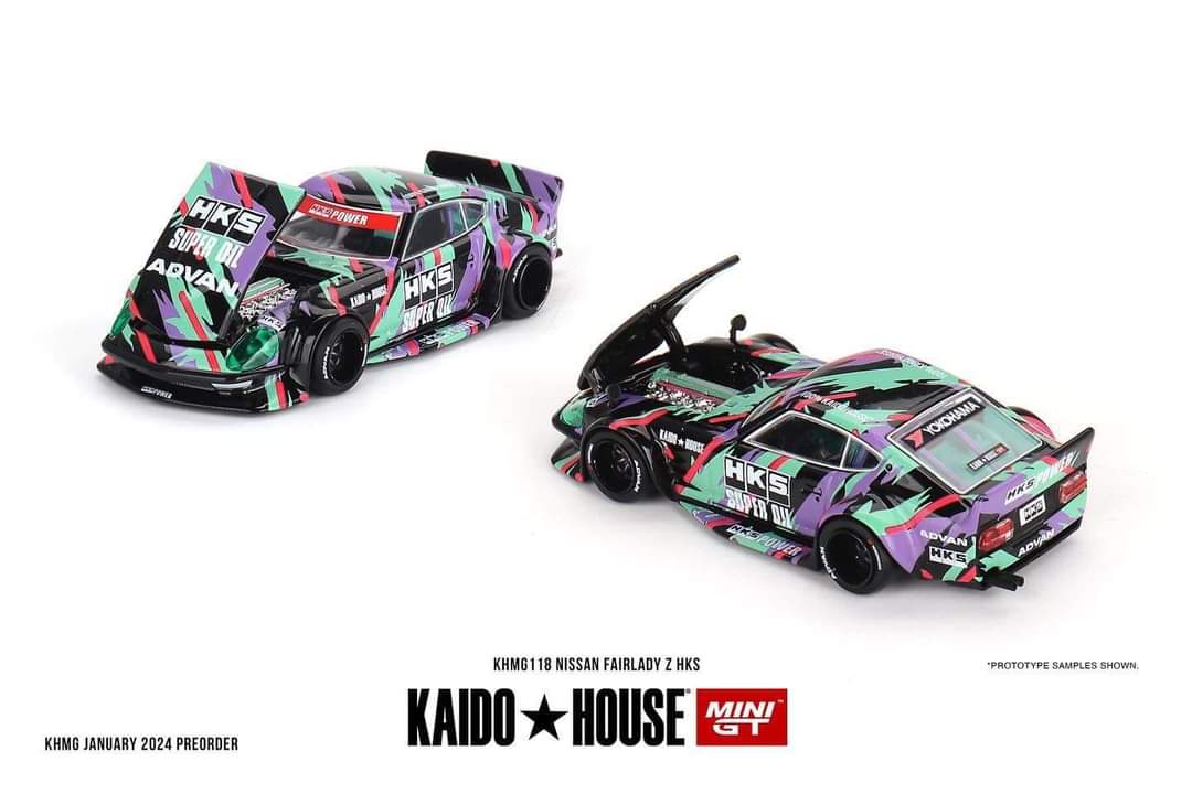 PRE-ORDER Mini GT x KaidoHouse 1:64 Nissan Fairlady Z HKS KHMG118