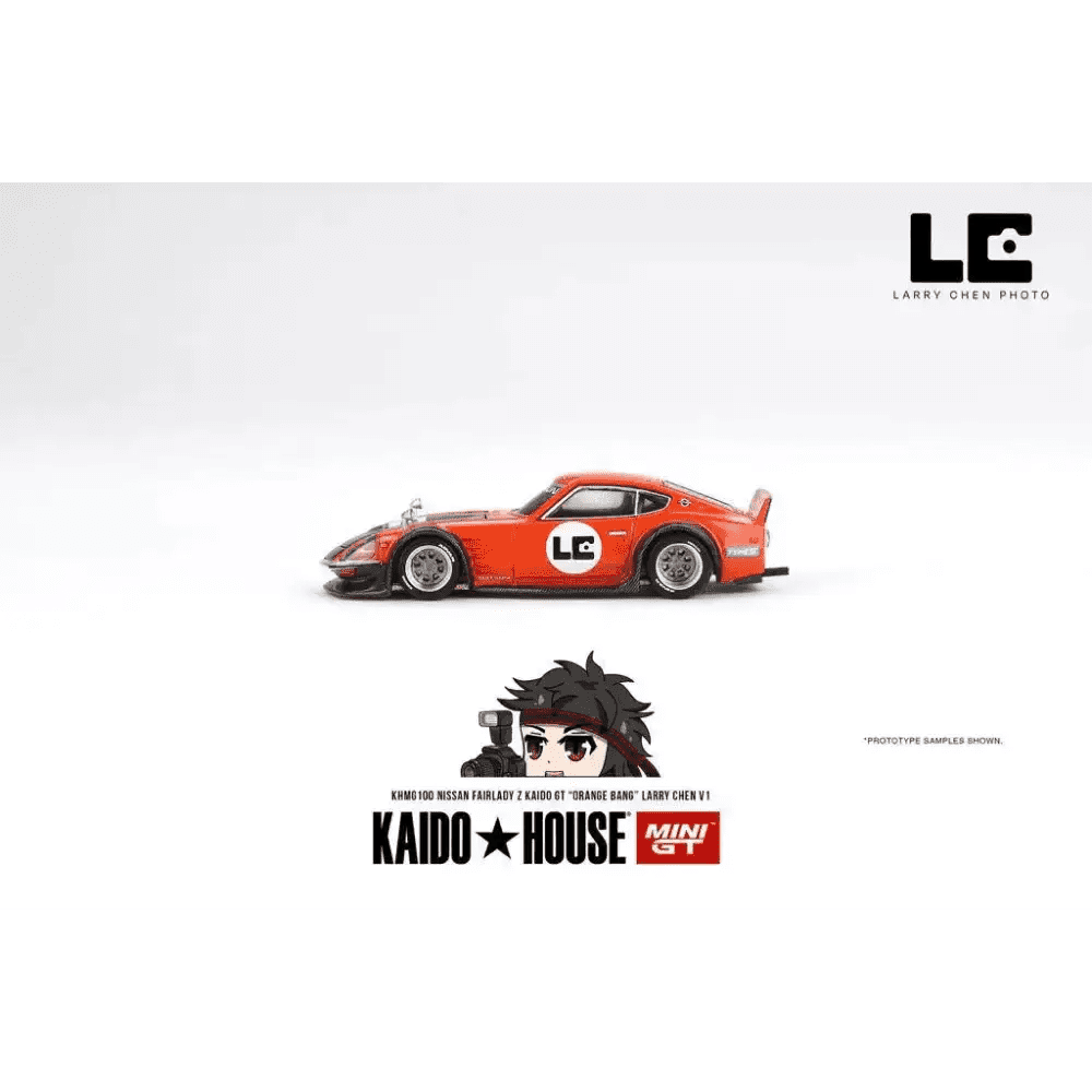 Mini GT x KaidoHouse 1:64 Nissan Fairlady Z Kaido GT “ORANGE BANG” Larry Chen V1 KHMG100