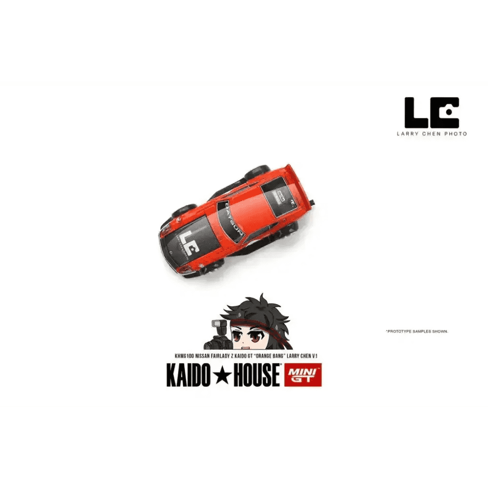 Mini GT x KaidoHouse 1:64 Nissan Fairlady Z Kaido GT “ORANGE BANG” Larry Chen V1 KHMG100