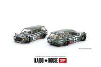 Thumbnail for Mini GT x Kaidohouse 1:64 Datsun Kaido 510 Wagon Carbon Fibre V3 Green