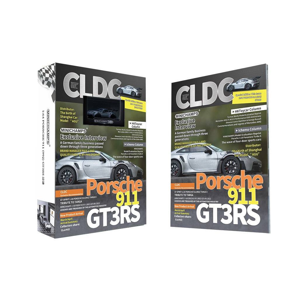 PRE-ORDER Minichamps 1:64 CLDC Exclsuive Magazine VOL2 with Minichamps Porsche 911 GT3 RS, English Version