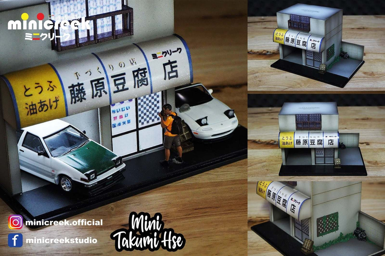 Minicreek 1:64 Mini Takumi Tofu Shop INITIAL D