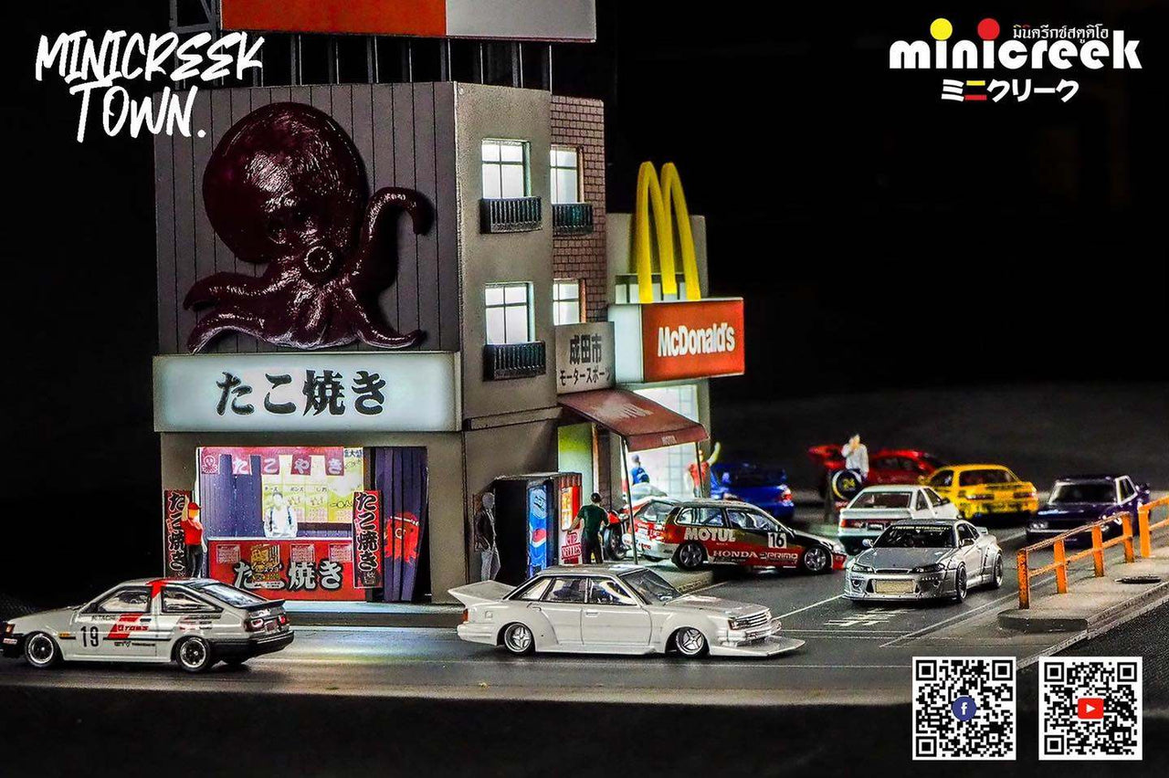 Minicreek 1:64 Premium Diorama Takoyaki Shop
