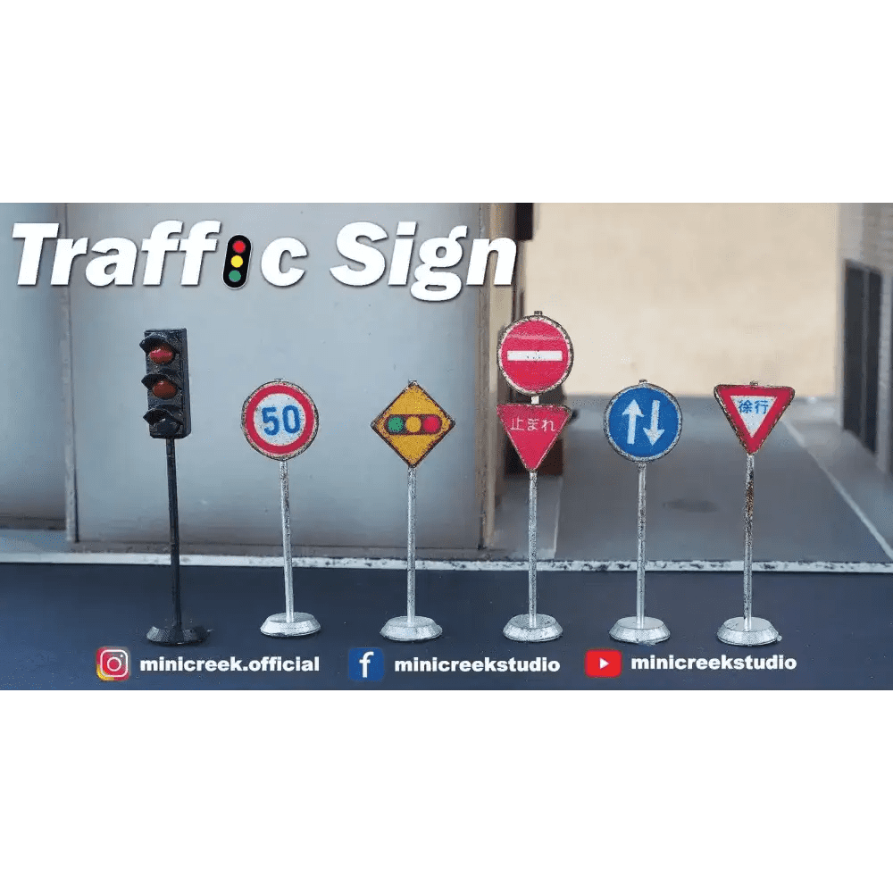 Minicreek 1:64 Street Signs