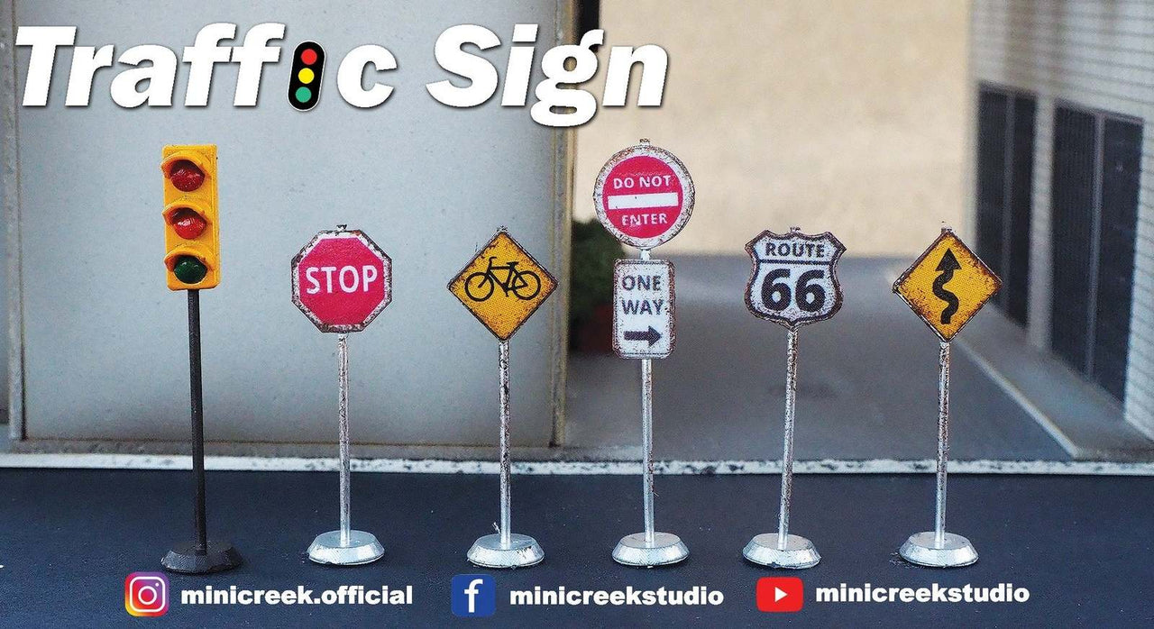 Minicreek 1:64 Street Signs