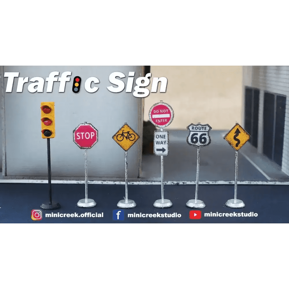 Minicreek 1:64 Street Signs