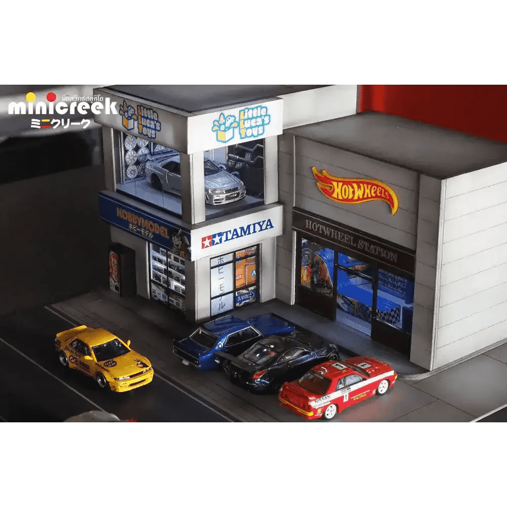 Minicreek x Little Luca's Toys 1:64 Hot Wheels Shop LLT Exclusive Diorama