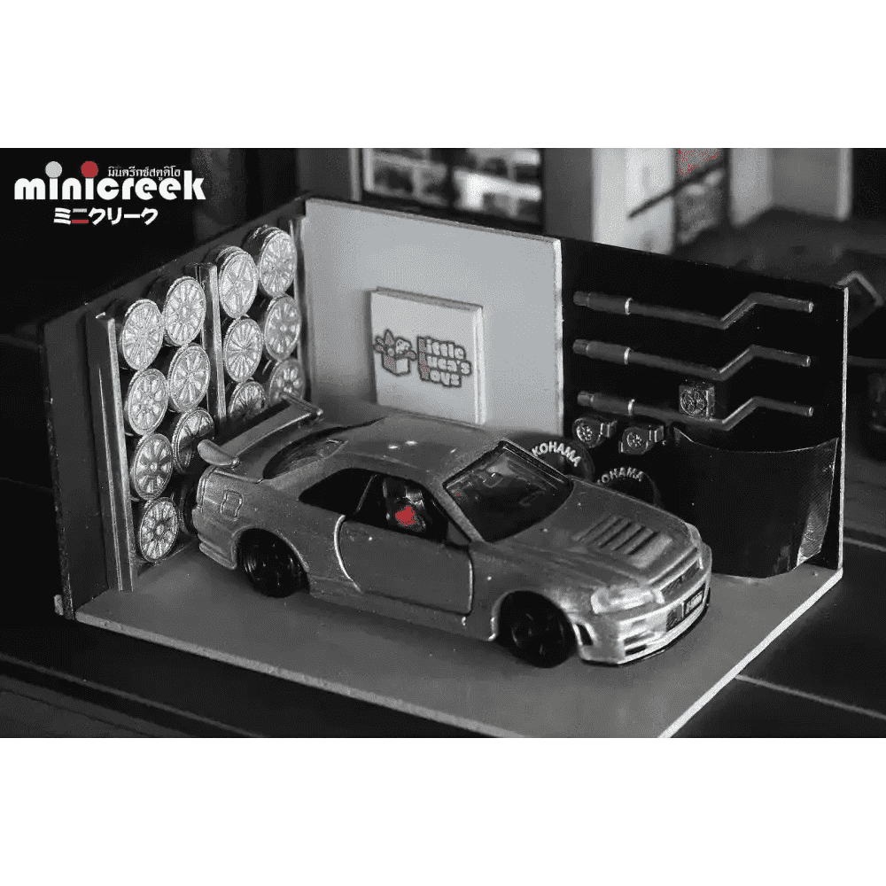 Minicreek x Little Luca's Toys 1:64 Hot Wheels Shop LLT Exclusive Diorama