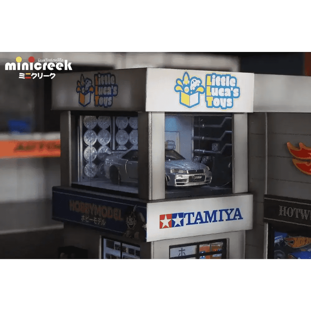 Minicreek x Little Luca's Toys 1:64 Hot Wheels Shop LLT Exclusive Diorama