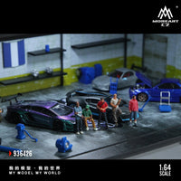 Thumbnail for MoreArt 1:64 Diorama Grand Theft Auto Los Santos Customs Scene w/ Accessories