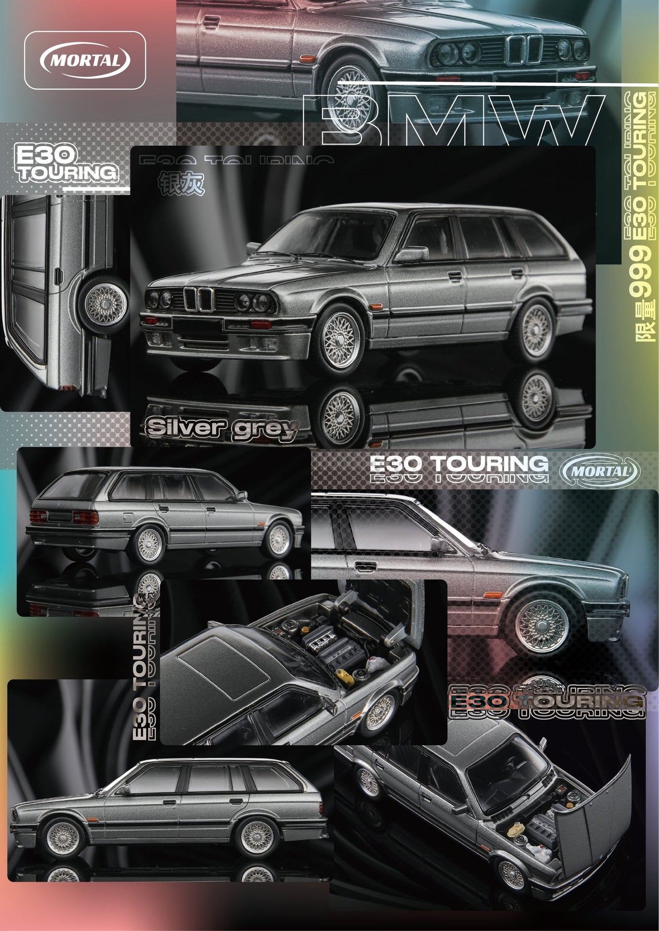 Mortal 1:64 BMW E30 Touring Grey