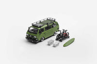 Thumbnail for Mortal 1:64 VW T3 Lowrider w/ BBS Wheels Army Green