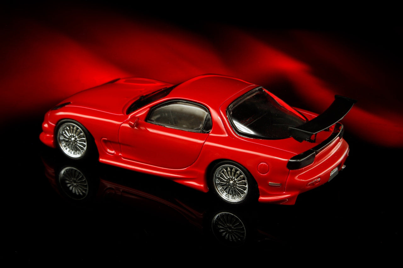 Mortal 1:64 Veilside Mazda RX7 GT WING Red