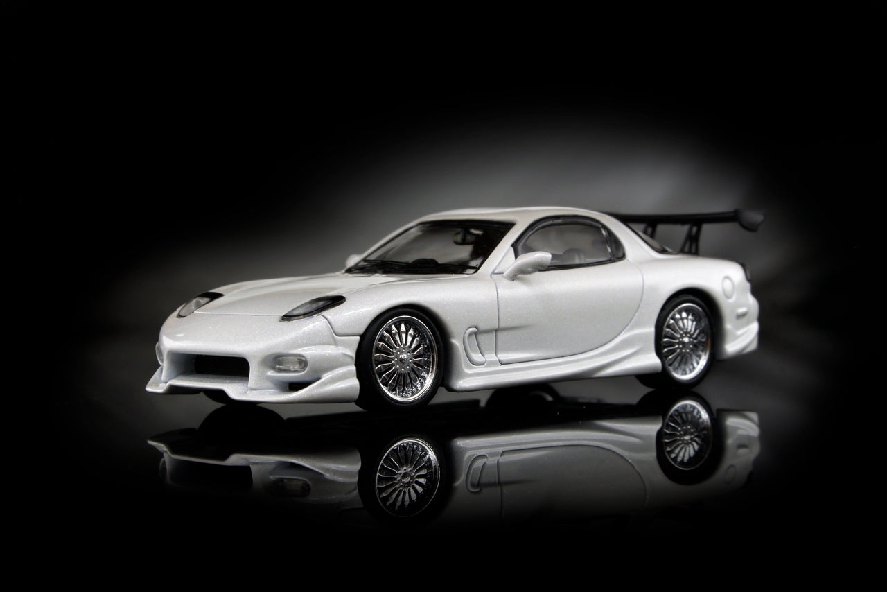 Mortal 1:64 Veilside Mazda RX7 GT WING White