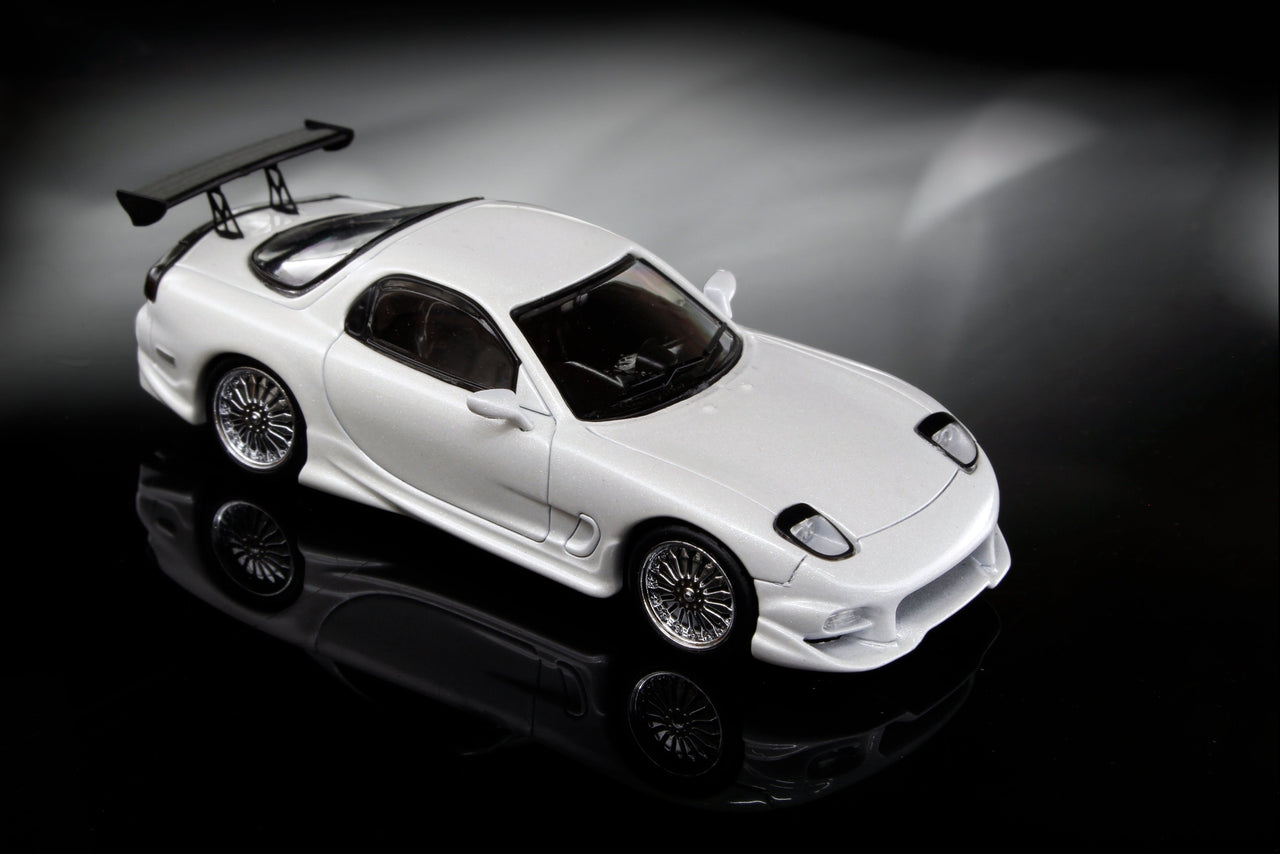 Mortal 1:64 Veilside Mazda RX7 GT WING White