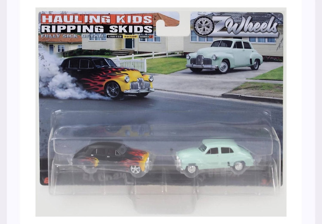 Oz Wheels 1:64 Hauling Kids & Ripping Skids Holden FX Sedan