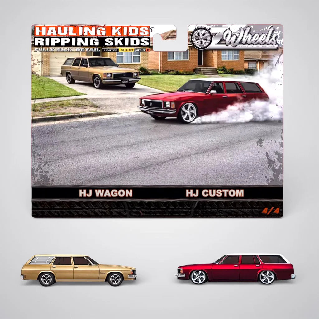 Oz Wheels 1:64 Hauling Kids & Ripping Skids Holden HJ Wagon
