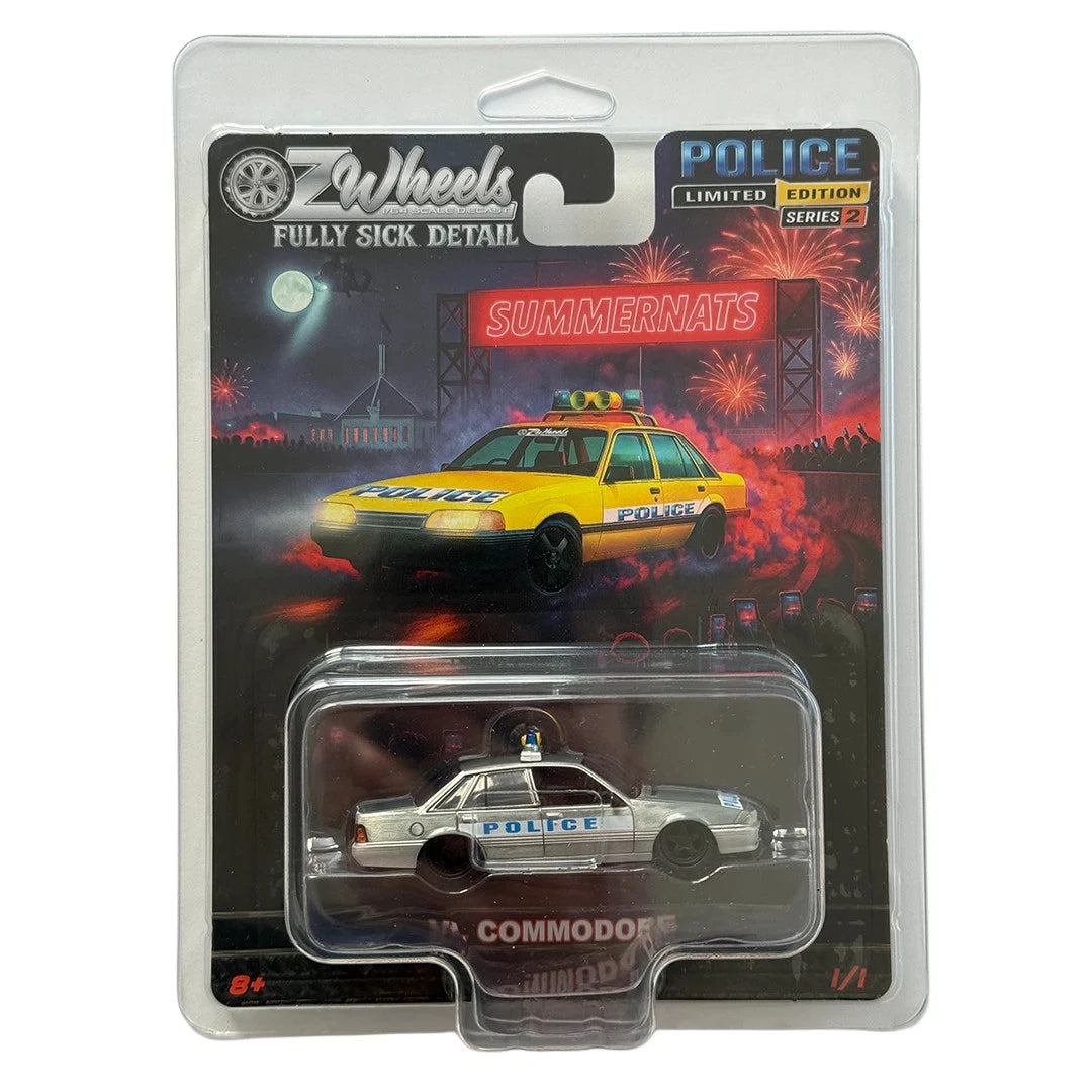 Oz Wheels 1:64 Yellow/Silver BT1 Police Holden VL RAW CHASE