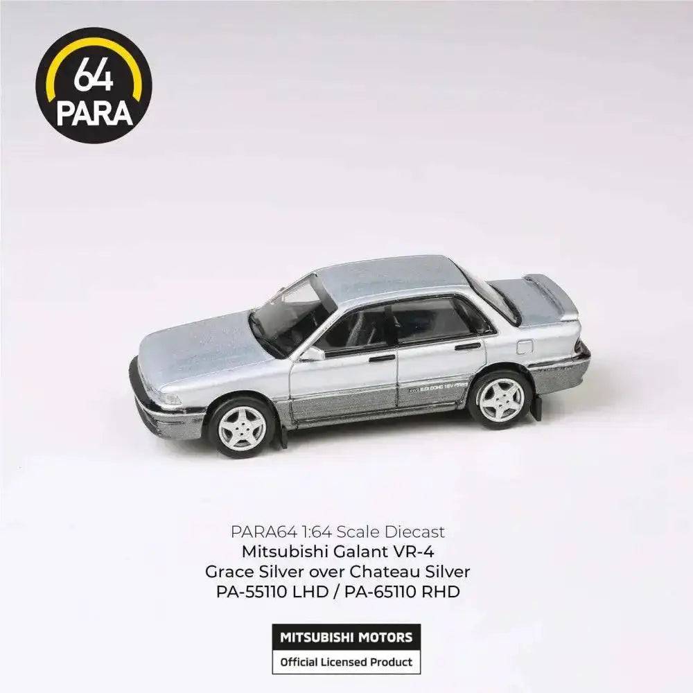 PARA64 1:64 1988 Mitsubishi Galant VR-4 Grace Silver / Chateau Silver