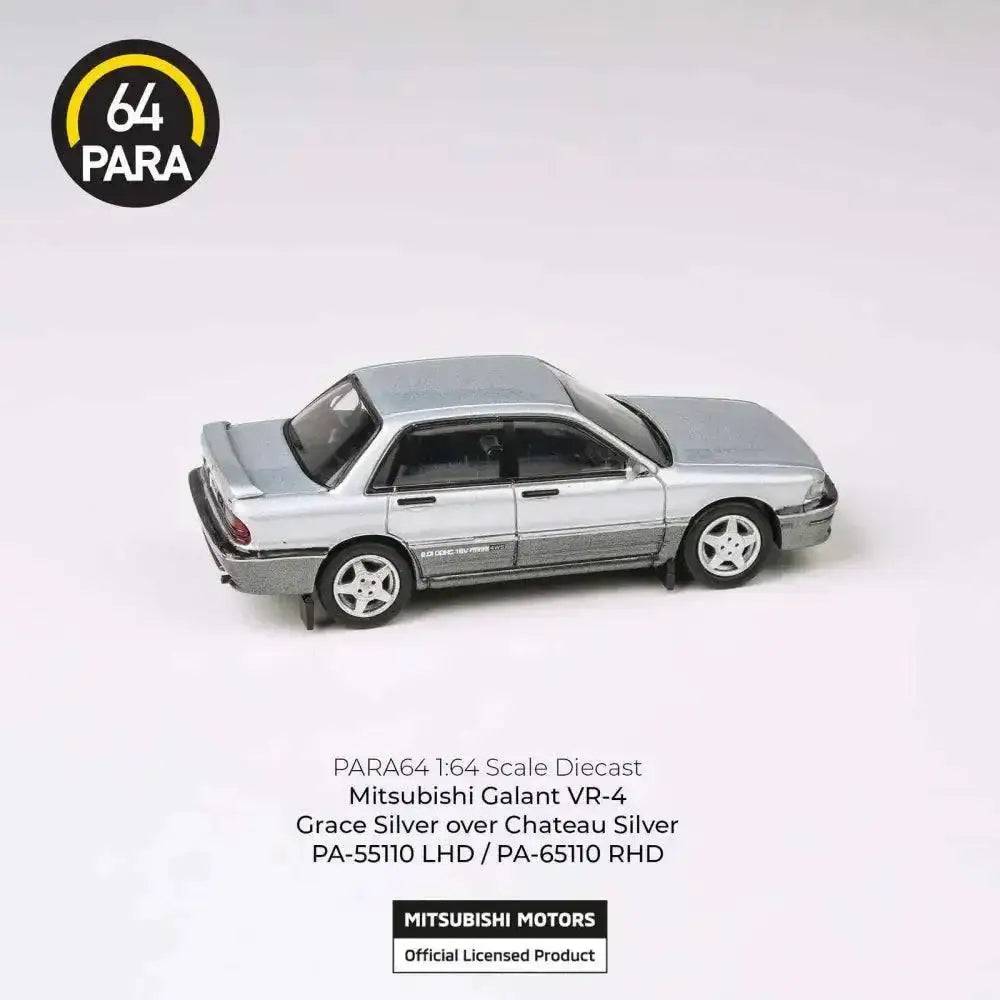 PARA64 1:64 1988 Mitsubishi Galant VR-4 Grace Silver / Chateau Silver