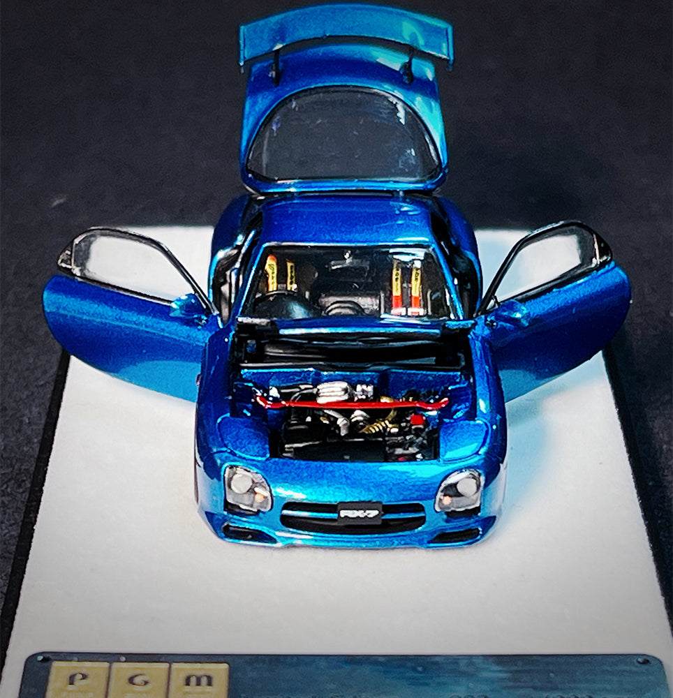 PGM 1:64 Mazda RX-7 FD3S Blue Metallic