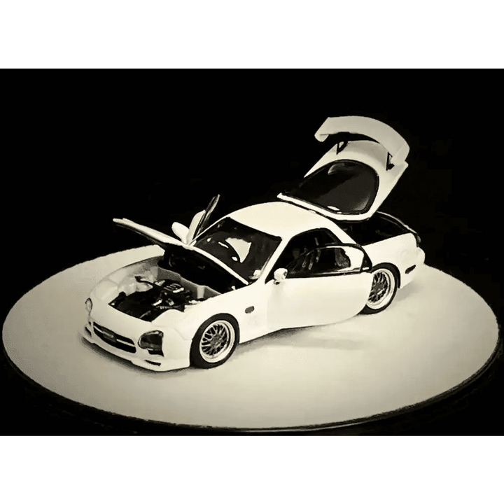 PGM RX7 1/64 白 1/64 PGM Mazda RX-7 RX7 (White) Diecast Car Model