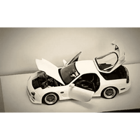 Thumbnail for PGM 1:64 Mazda RX-7 FD3S White Luxury w/Turntable