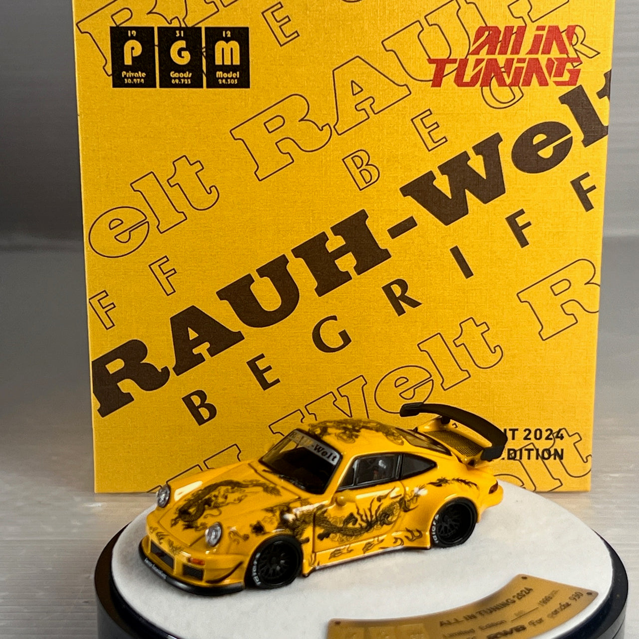 PGM 1:64 Porsche 930 China Golden Dragon 2024 ALL IN TUNING Special Edition