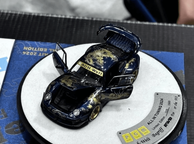 PGM 1:64 Porsche 993 Royal Ocean 2024 ALL IN TUNING Special Edition