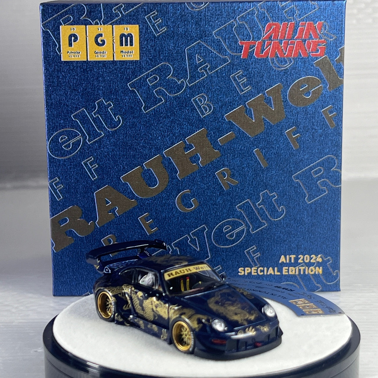 PGM 1:64 Porsche 993 Royal Ocean 2024 ALL IN TUNING Special Edition