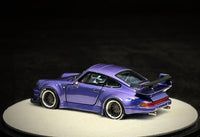 Thumbnail for PGM 1:64 Porsche RWB930 Violet Purple Luxury w/ Turntable