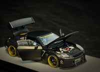 Thumbnail for PGM 1:64 Rocket Bunny Nissan GTR R35 Matte Black