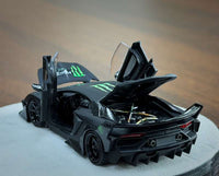 Thumbnail for (PRE-ORDER) PGM 1:64 Lamborghini LBWK LP700 Luxury w/ Turntable Monster Energy