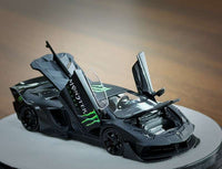 Thumbnail for (PRE-ORDER) PGM 1:64 Lamborghini LBWK LP700 Luxury w/ Turntable Monster Energy