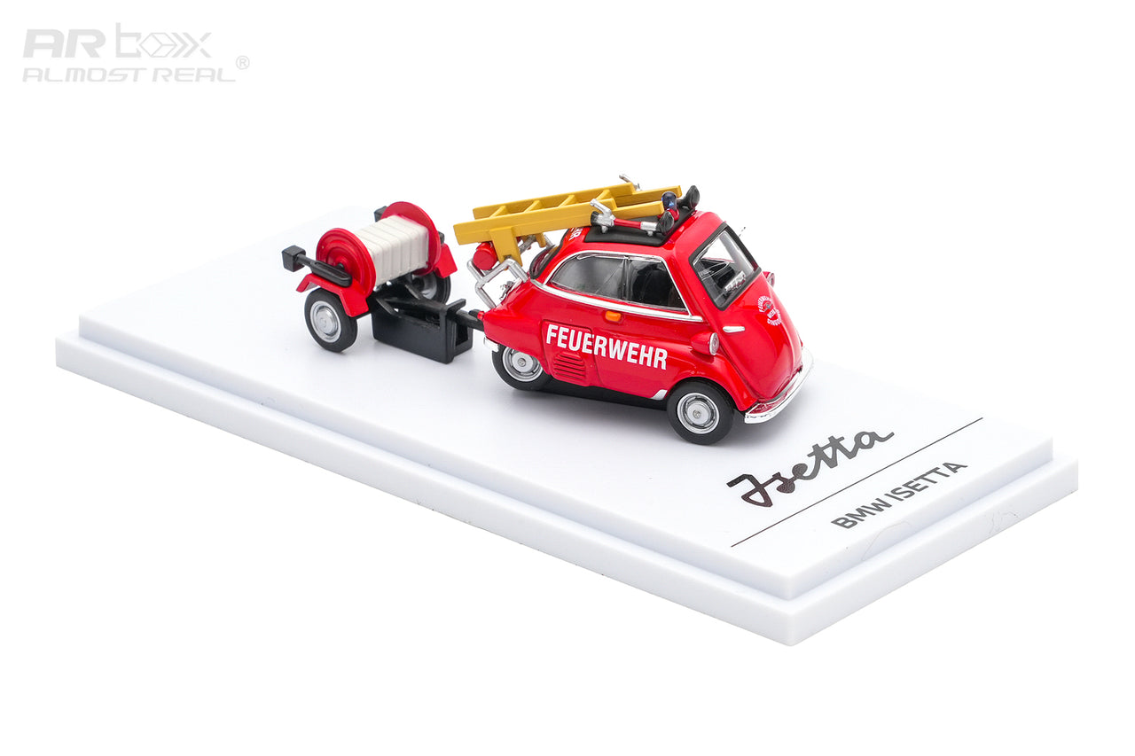 PRE-ORDER AR BOX 1:64 BMW Isetta Fire Engine Set, Red