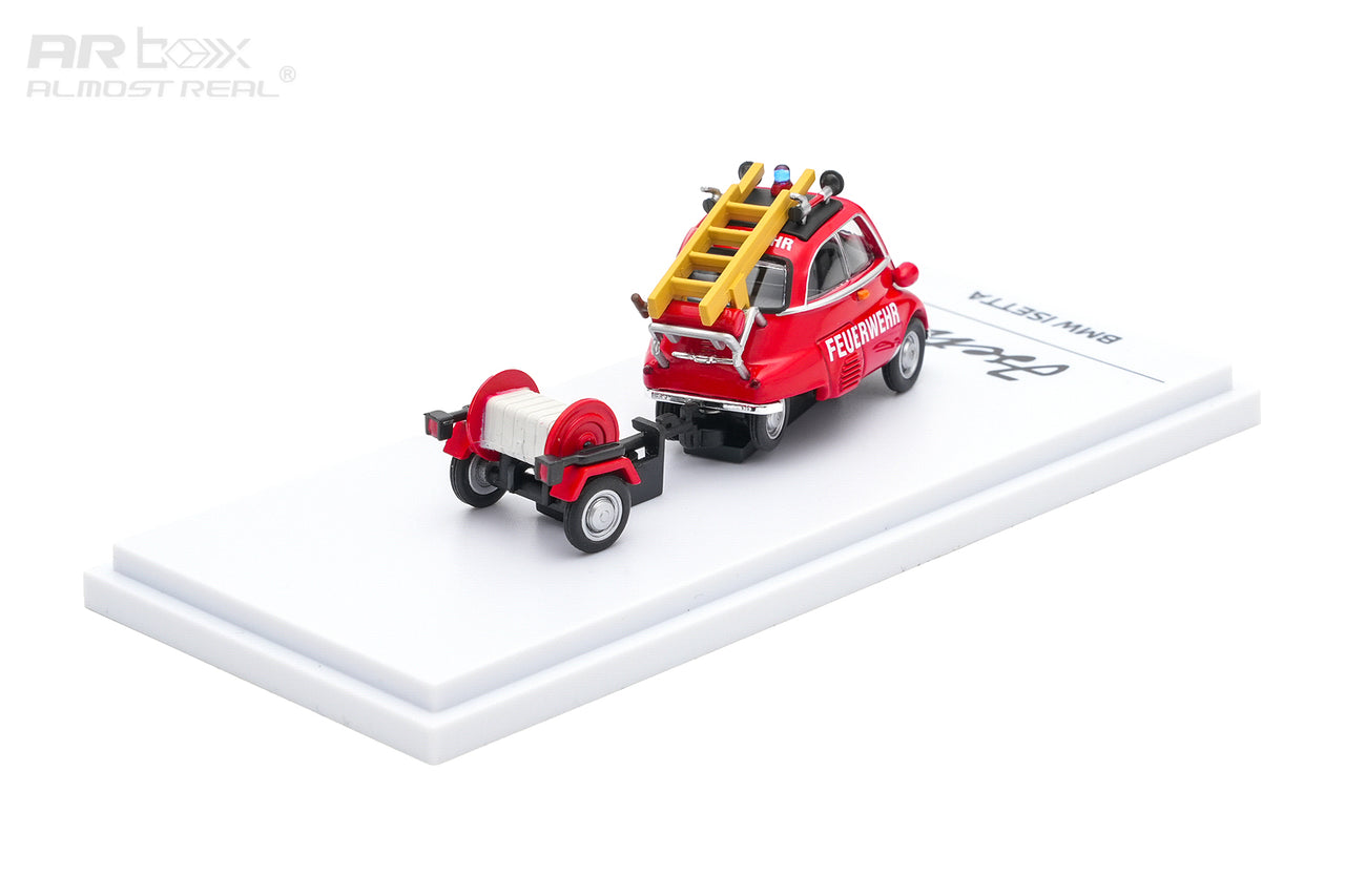 PRE-ORDER AR BOX 1:64 BMW Isetta Fire Engine Set, Red