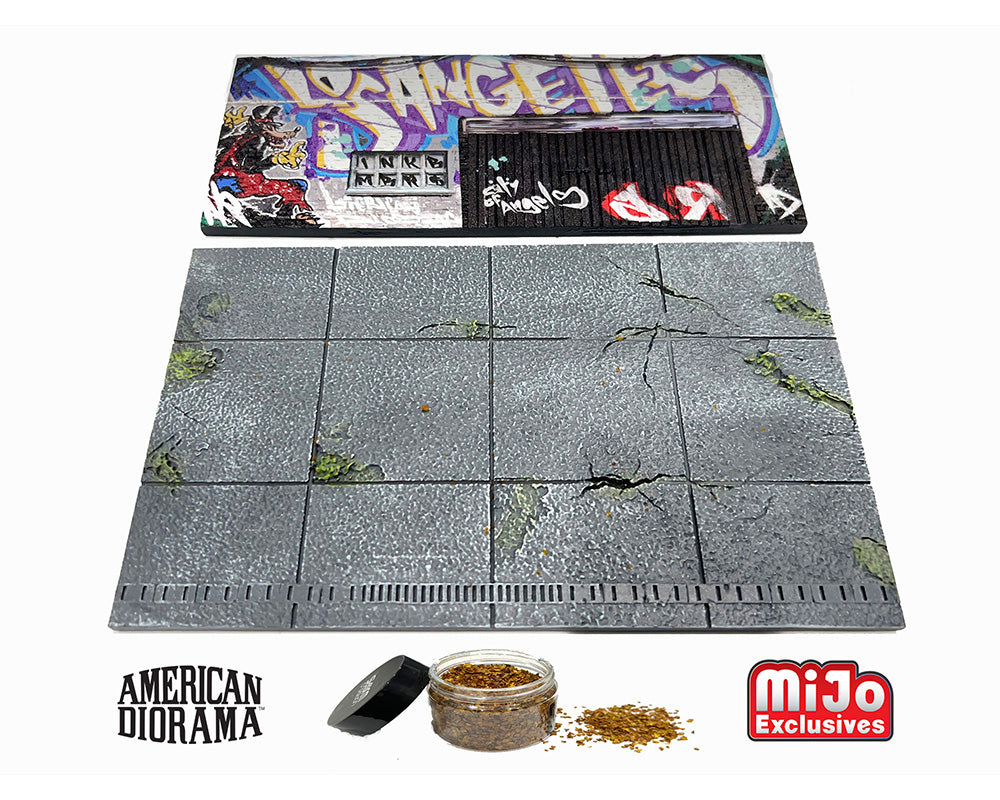 PRE-ORDER American Diorama 1:64 MiJo Exclusives LA Street Art Diorama Graffiti – Limited Edition