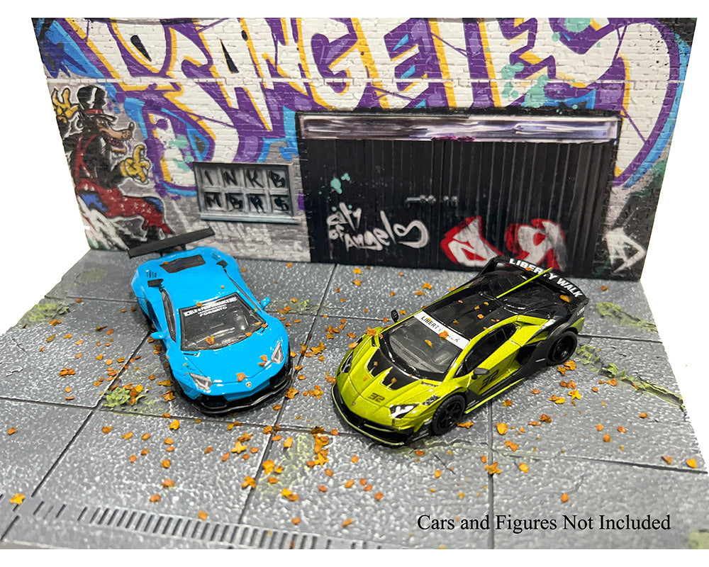 PRE-ORDER American Diorama 1:64 MiJo Exclusives LA Street Art Diorama Graffiti – Limited Edition