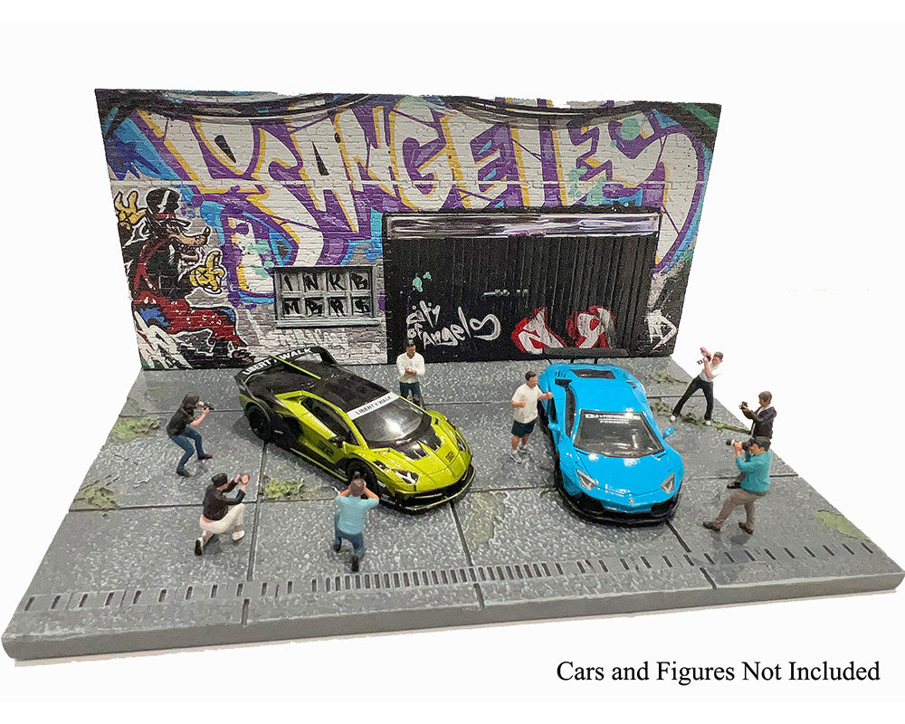 PRE-ORDER American Diorama 1:64 MiJo Exclusives LA Street Art Diorama Graffiti – Limited Edition