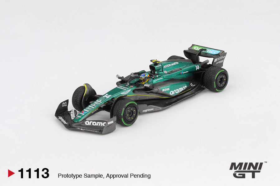 PRE-ORDER Aston Martin 1:64 AMR24 #14 Fernando Alonso - 2024 F1 2024 Canadian GP MGT01113-L