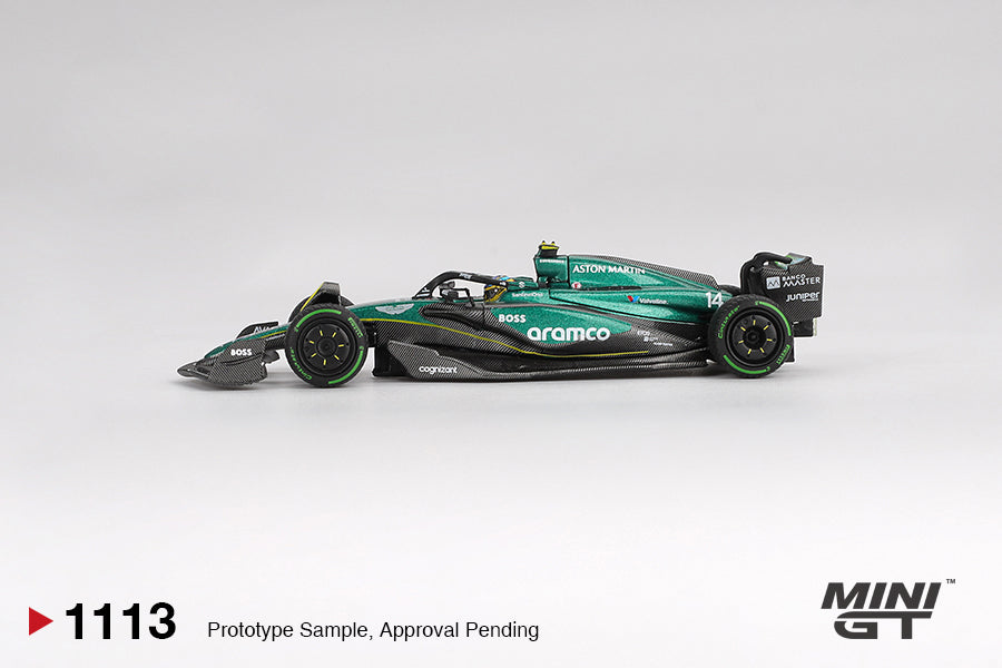 PRE-ORDER Aston Martin 1:64 AMR24 #14 Fernando Alonso - 2024 F1 2024 Canadian GP MGT01113-L