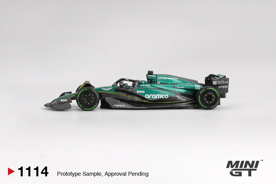 PRE-ORDER Aston Martin 1:64 AMR24 #18 Lance Stroll - 2024 F1 2024 Canadian GP MGT01114-L