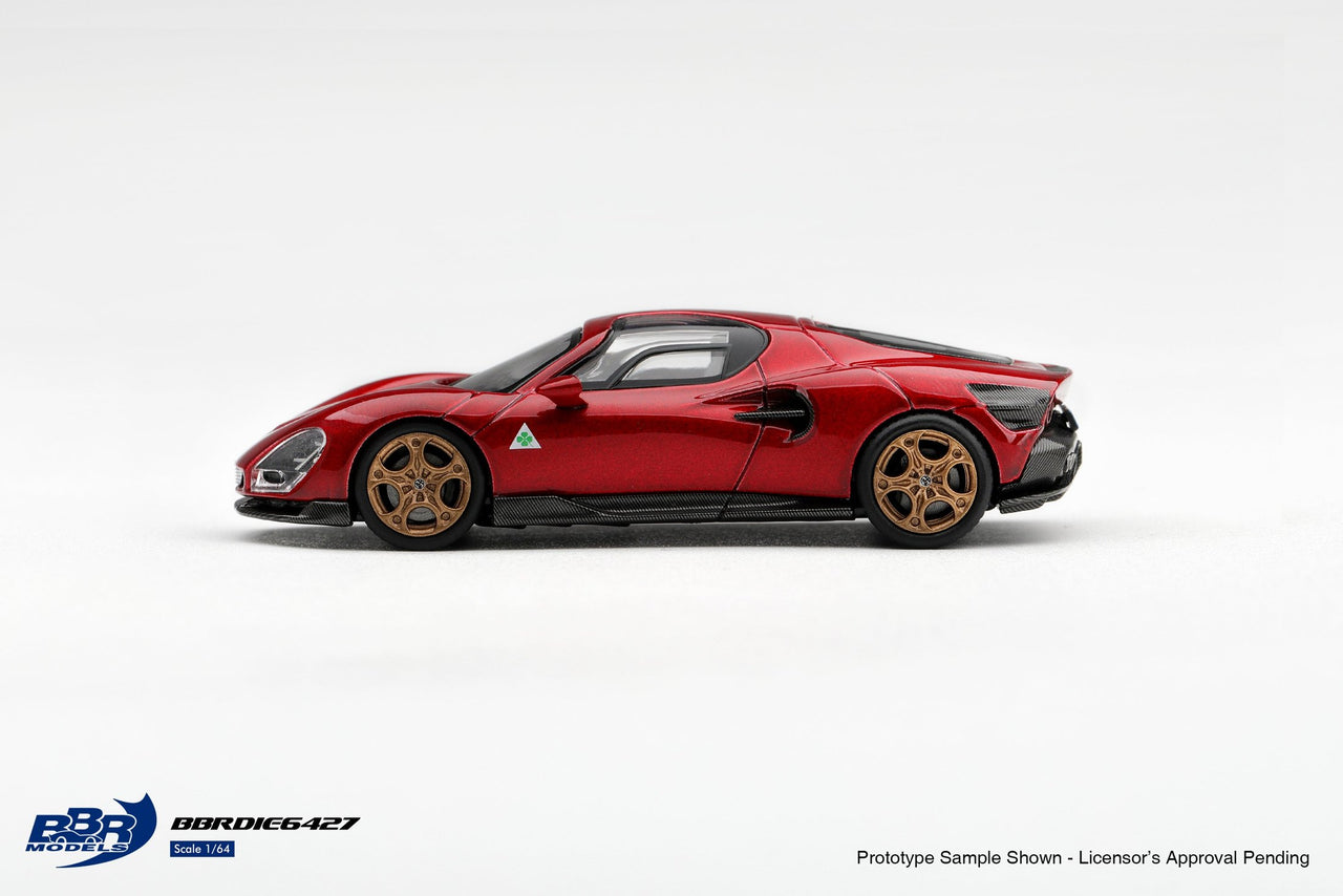 PRE-ORDER BBR Models 1:64 Alfa Romeo 33 Stradale Rosso Villa d'Este BBRDIE6427