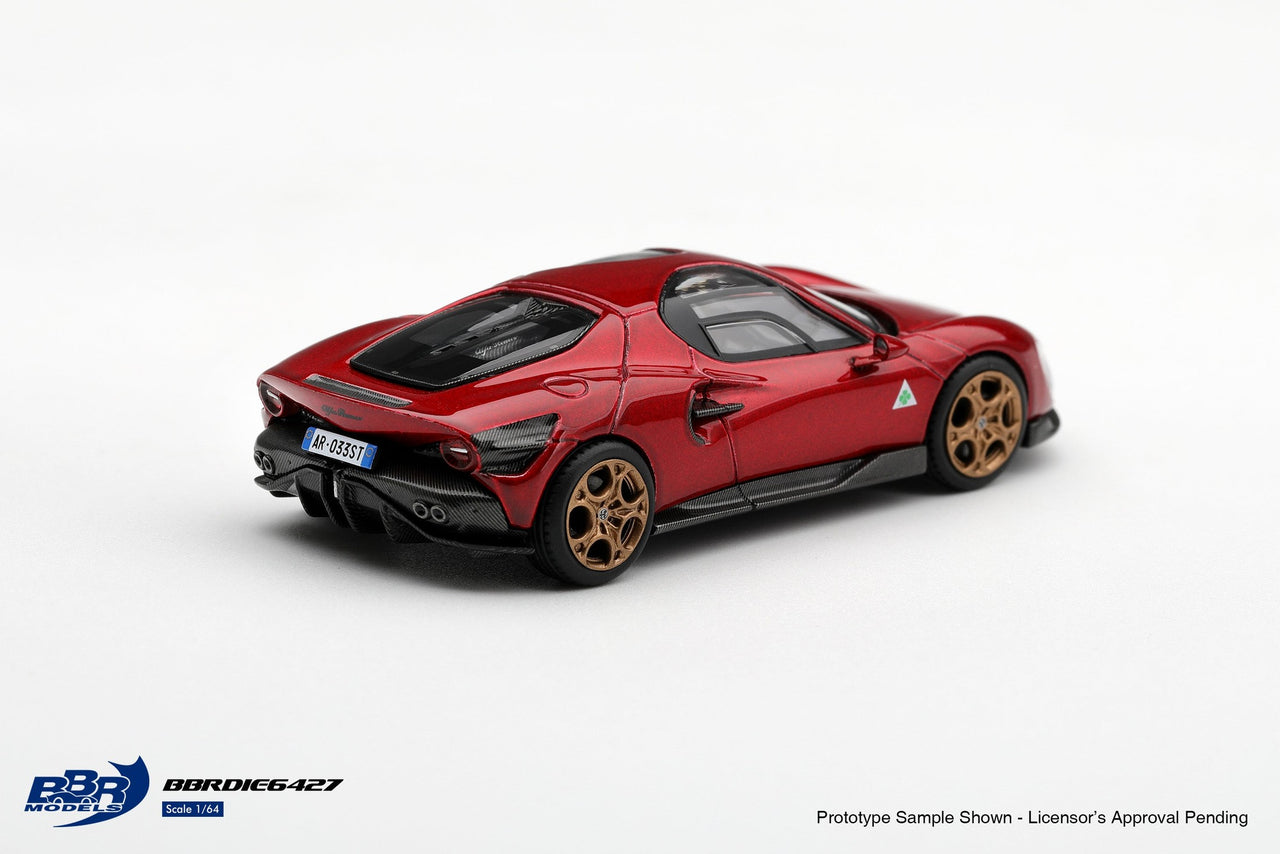 PRE-ORDER BBR Models 1:64 Alfa Romeo 33 Stradale Rosso Villa d'Este BBRDIE6427