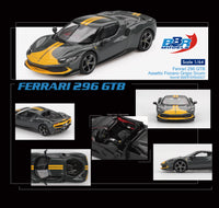 Thumbnail for PRE-ORDER BBR Models 1:64 Ferrari 296 GTB Assetto Fiorano Grigio Scuro BBRFER64007