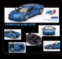 Thumbnail for PRE-ORDER BBR Models 1:64 Ferrari 296 GTB Blu Corsa