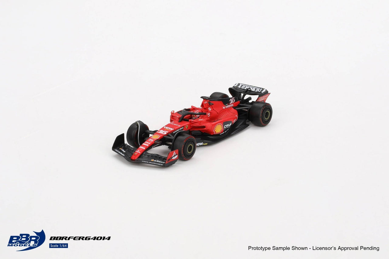 PRE-ORDER BBR Models 1:64 Ferrari SF23 #16 C. Leclerc 2023 Bahrain GP