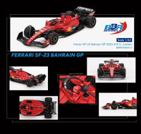 Thumbnail for PRE-ORDER BBR Models 1:64 Ferrari SF23 #16 C. Leclerc 2023 Bahrain GP