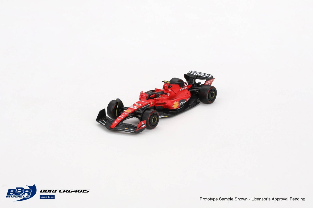 PRE-ORDER BBR Models 1:64 Ferrari SF23 #55 C. Sainz 2023 Bahrain GP