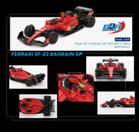 Thumbnail for PRE-ORDER BBR Models 1:64 Ferrari SF23 #55 C. Sainz 2023 Bahrain GP